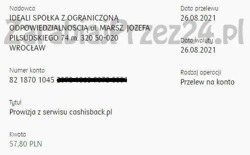 cashisback payout proof